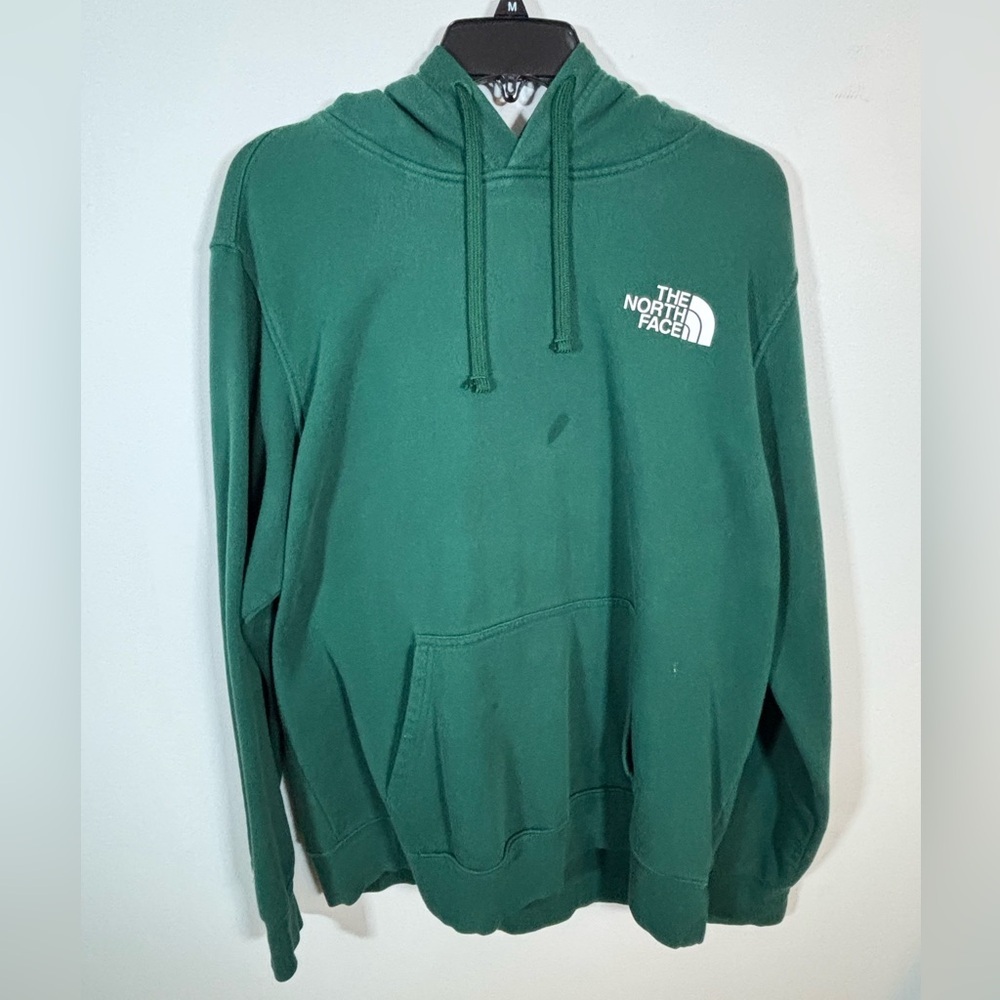 The North Face Green Logo Hoodie Men’s Medium Pullover Sweatshirt